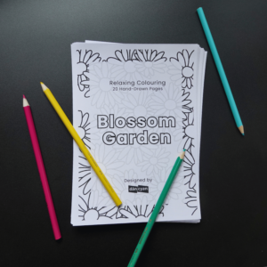 Blossom Garden Colouring Pages